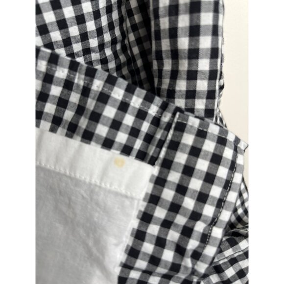 Talbots Black White Plaid Sheath Dress | Sleeveless Work Midi Classic Chic - Picture 7 of 9